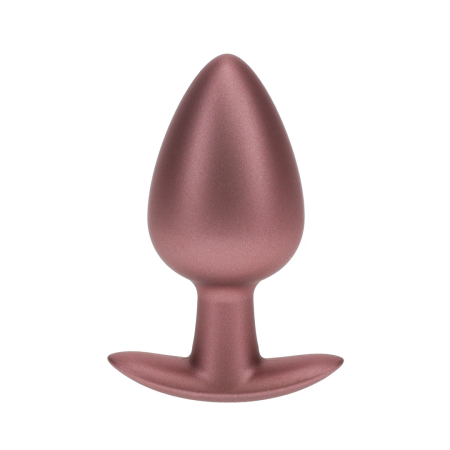 Ouch! Silicone Plug Large 8.9cm Rose Gold - Smooth Surface Design