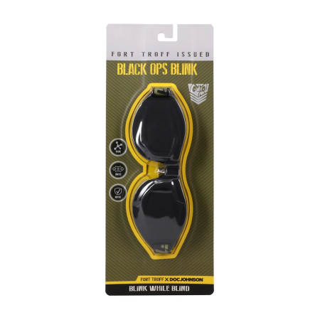 Blush Black Ops Blink Adjustable Silicone Blindfold Black