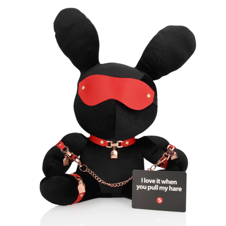 Rimba Velvet Rabbit Accessory Large Black - Soft Plush Collectible