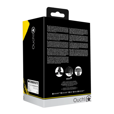 OUCH! Xtreme PU Leather Female Belt with Adjustable Leg System Black