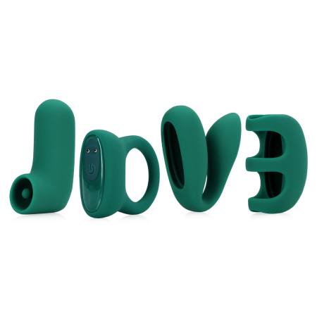 Loving Joy (S)explore Set Green Crystal - Multi-Function Intimate Kit