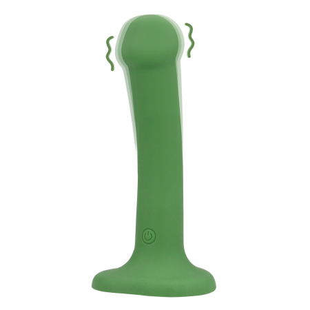 Loveline Forest Green Compact Vibrating Intimate Device - Harness Ready