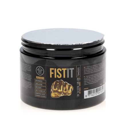 FistIt Extra Thick Lubricant Menthol 500ml - Water-Based Vegan Formula
