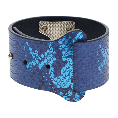 Ouch! Florence Collection Adjustable Handcuffs Blue Iridescent Finish