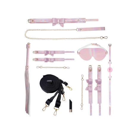Ouch! Paris Collection Bondage Kit with Handbag Pink