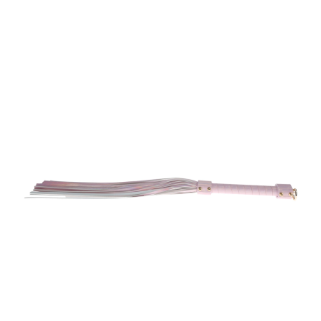 Ouch! Paris Collection Flogger Pink - Bonded Leather, Iridescent Accents