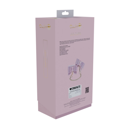 Ouch! Paris Collection Leg Cuffs Pink - Adjustable Bonded Leather