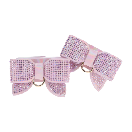 Ouch! Paris Collection Adjustable Wrist Restraints Pink Iridescent Finish