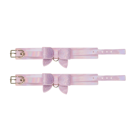 Ouch! Paris Collection Adjustable Wrist Restraints Pink Iridescent Finish