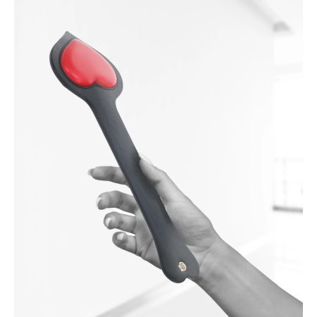 Ouch! Milan Collection Paddle Black/Red - Dual-Tone Leather Impact Tool