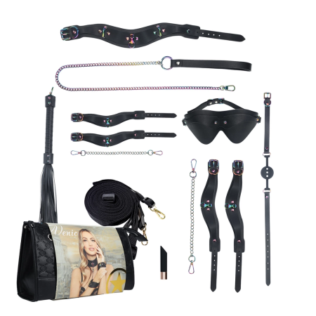 Ouch! Venice Collection Premium Bondage Kit with Elegant Bag Black