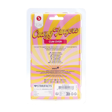 Shots Toys Cum Over Finger Extension Flesh Tone, Flexible Model