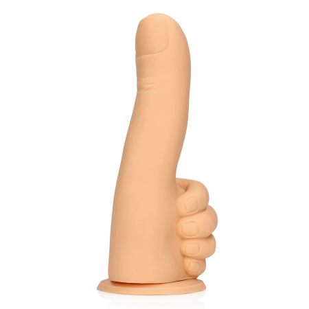 Thumbs Up Premium Model - Flexible Silicone Fun Hand, Beige, 13 cm