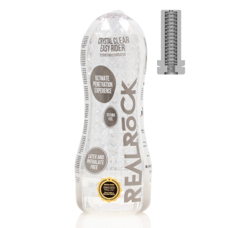 Easy Rider TPE Textured Intimate Device Transparent Compact Model