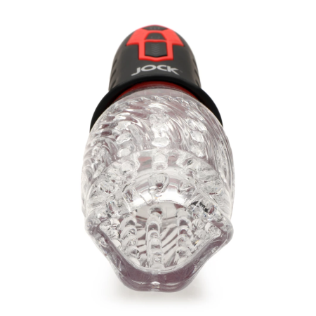 JOCK Spinning & Vibrating Intimate Machine Transparent/Black Rechargeable