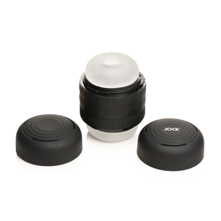 XR Brands Tightening Tunnel Black Adjustable Intimate Device 4.7in