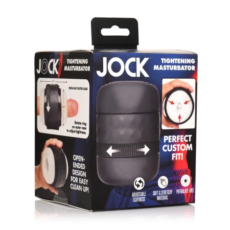 XR Brands Tightening Tunnel Black Adjustable Intimate Device 4.7in