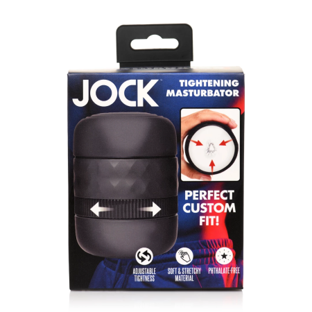 XR Brands Tightening Tunnel Black Adjustable Intimate Device 4.7in