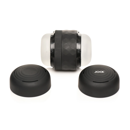 XR Brands Tightening Tunnel Black Adjustable Intimate Device 4.7in