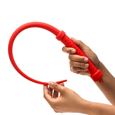 XR Brands Viper Tail Silicone Whip Red 24in Flexible Lightweight