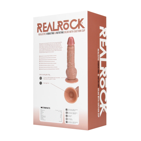 RealRock Vibrating & Rotating Intimate Machine 20.5cm Tan