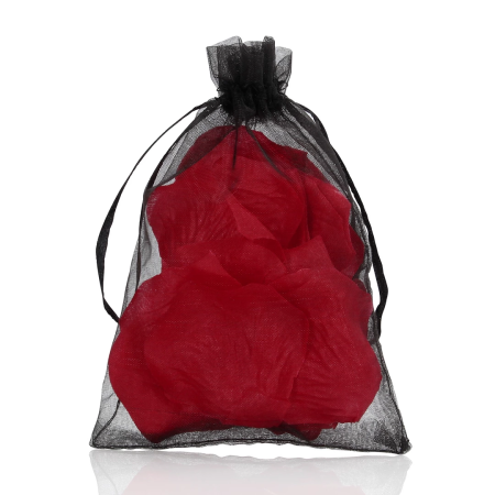 Loving Joy Decorative Rose Petals Organza Bag Wine Red 100pcs