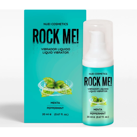 NUEI Rock Me! Liquid Gel Peppermint 20ml - Vegan Tingling Sensation