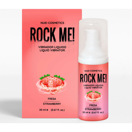 Nuei Rock Me! Liquid Vibrator Gel Strawberry 20ml - Tingling Effect