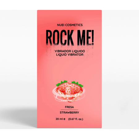 Nuei Rock Me! Liquid Vibrator Gel Strawberry 20ml - Tingling Effect
