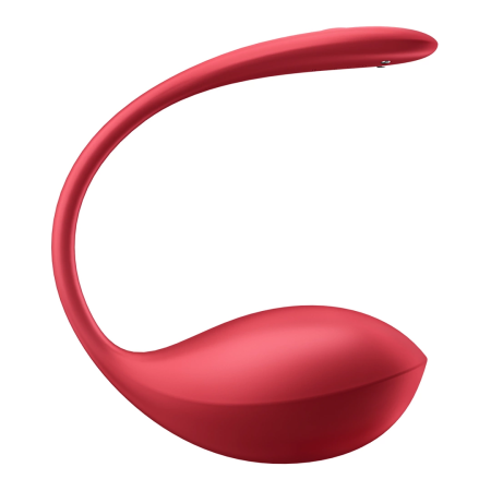 Satisfyer Shiny Petal Connect App Red - Wearable Vibrating System, IPX7