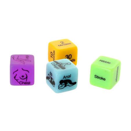 Kheper Games 4 Kinky Dice Set - Multicolor Game Accessory