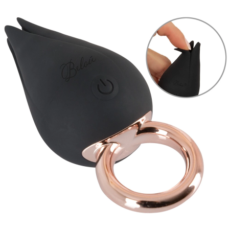 Belou ADV24 Finger Vibe - Compact Dual-Action Stimulation Ring, Purple