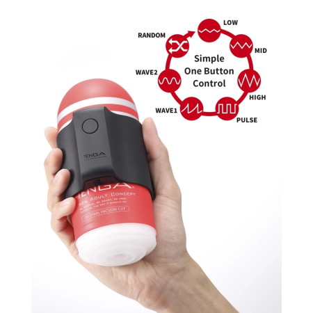 Tenga Cup Vibrator Limited Set - Multi-Mode Vibration System & 2 Cups