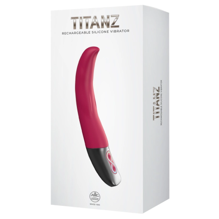 Titanz Pink Flexible Silicone Vibrating Intimate Device 10 Modes 19.5cm
