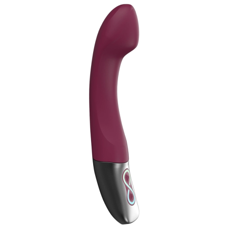 Titanz Vibrator Rubine Red - Flexible Silicone Model, 10 Modes, 19.5cm