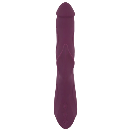 Javida 3F Vibrator Thrusting Rechargeable Silicone Dual Action 25cm