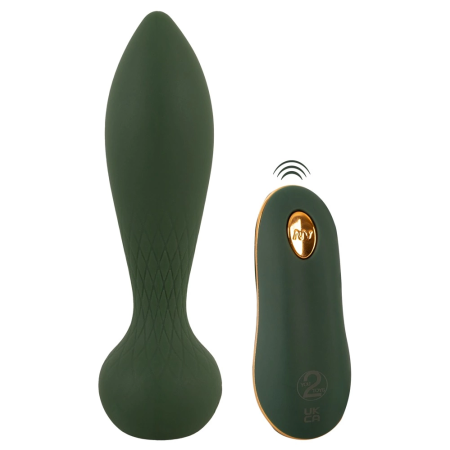 Emerald Love Luxurious RC Plug - Vibrating, Remote Control, Green, 14 cm