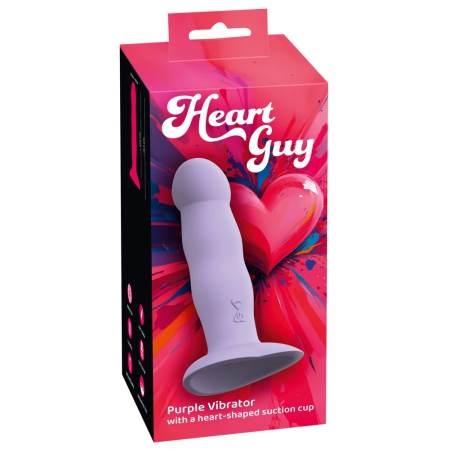 You2Toys Heart Guy Purple Intimate Machine with Suction Cup 19.5 cm