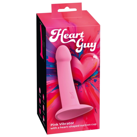 You2Toys Heart Guy Pink Flexible Vibrating Intimate Device 19cm