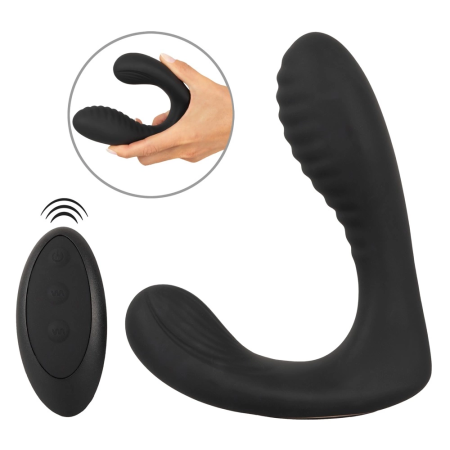 You2Toys Intense RC Silicone Anal Plug with Dual Motors & Remote, Black