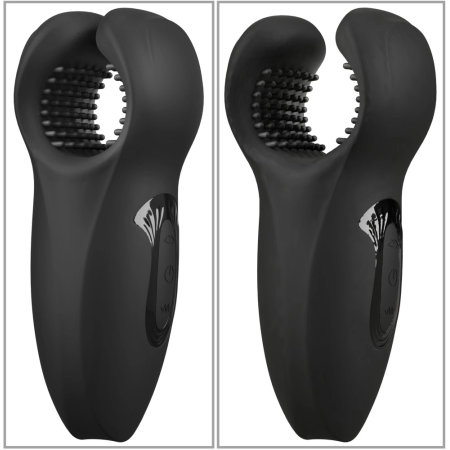 Rebel Man Wand Intimate Stimulator with Vibrating Moving Wings, Black