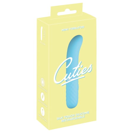 Cuties Mini Vibrator Blue 5th Gen - Compact Silicone Model, 10 Modes