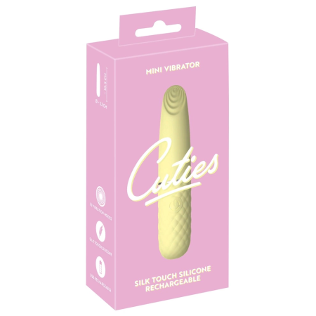 Cuties Mini Vibe Yellow 5th Gen - Compact Rechargeable Silicone Model
