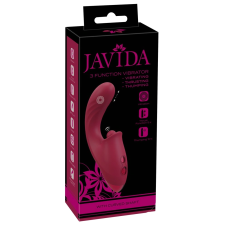 Javida 3 Function Intimate Device Thrusting & Pulsating Silicone 17.8cm