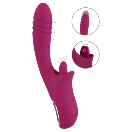 Javida Licking & Thrusting Intimate Machine Silicone, 22.5 cm, Pink