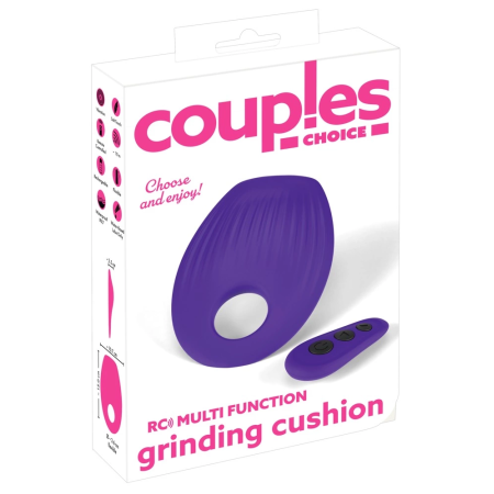 Couples Choice RC Multi Function Vibro Cushion with Flexible Ring 15 cm