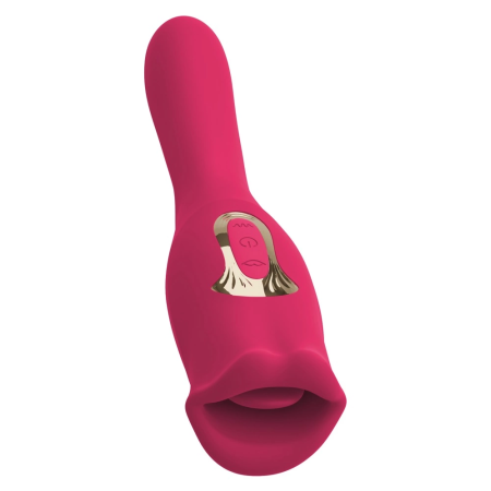 You2Toys Oral Fun Vibrator L Dual-Ended Moving Lips Pink 22.2cm