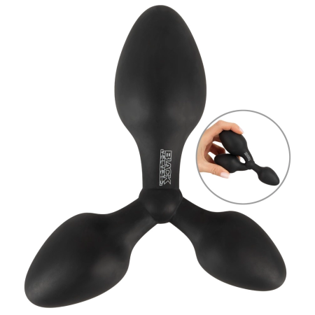Black Velvets Training System Triple Silicone Plug Set S-M-L Black