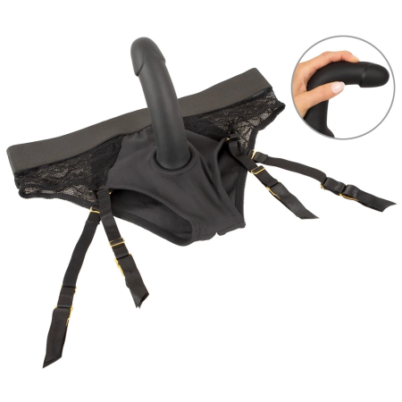 You2Toys Your Strap-On Set - Black Briefs with Adjustable Straps & Silicone System