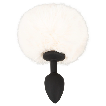 You2Toys Fluffy Tail Silicone Plug S White - Soft Faux Fur, Compact Size